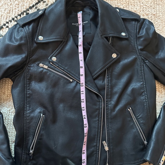 Club Monaco Leather Motorcycle Jacket - Picture 5 of 6